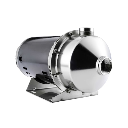 American Stainless Pumps Stainless Steel Pump, Silicon Carbide/Silicon Carbide/BunaN Seal, 1.5 HP, ODP Motor, BEP = 40 gpm C152176ED3X